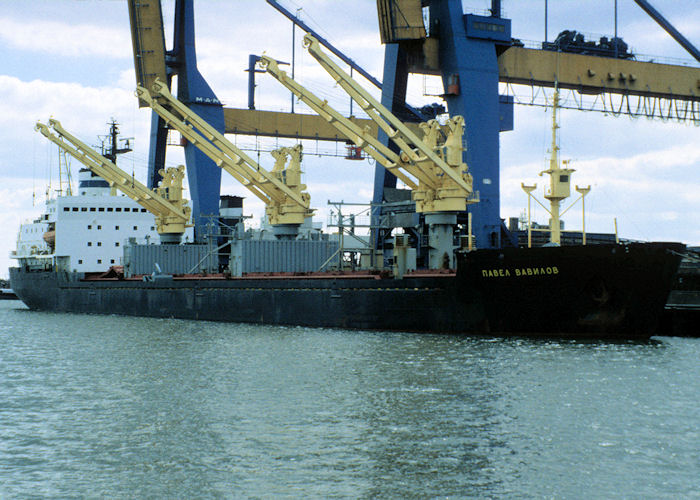 Photograph of the vessel  Pavel Vavilov pictured in Rotterdam on 20th April 1997