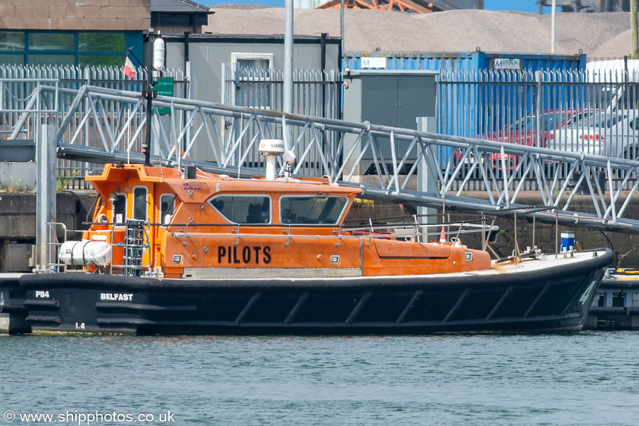 Photograph of the vessel pv PB4 pictured at Belfast on 29th June 2023