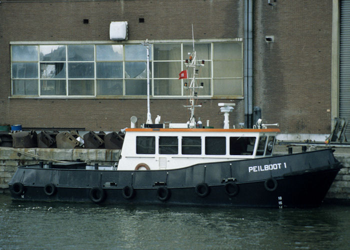 Photograph of the vessel rv Peilboot 1 pictured at Antwerp on 19th April 1997