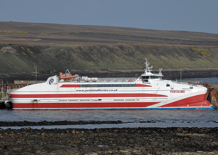 Photograph of the vessel  Pentalina pictured at Gills Bay on 12th April 2012