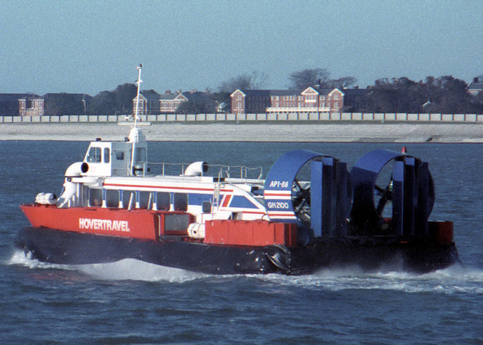 Photograph of the vessel  Perseverance pictured departing Southsea on 7th February 1988