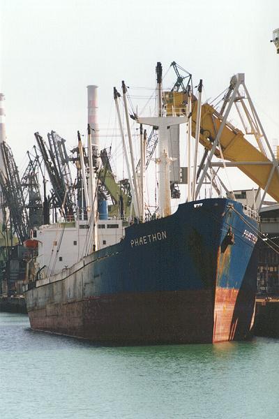 Photograph of the vessel  Phaethon pictured in Le Havre on 6th March 1994