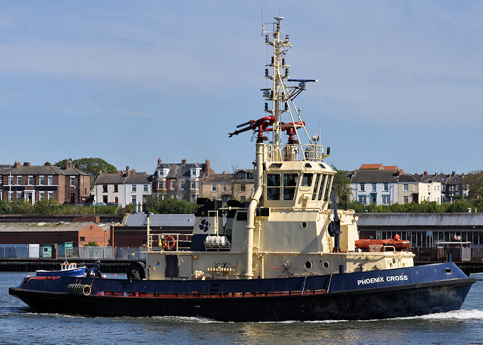 Photograph of the vessel  Phoenix Cross pictured on the River Tyne on 25th May 2013