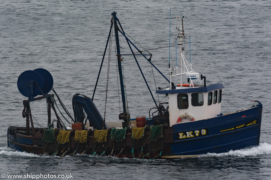 Photograph of the vessel fv Planet pictured at Lerwick on 21st May 2015