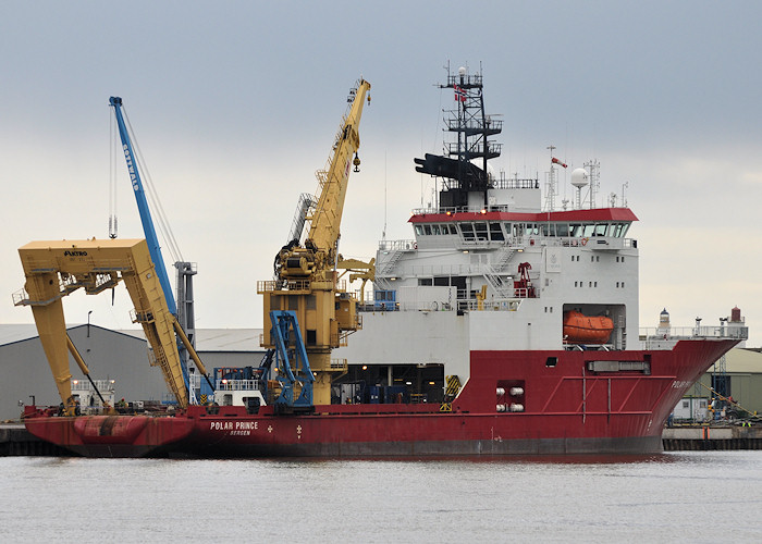 Photograph of the vessel  Polar Prince pictured at Montrose on 18th April 2012