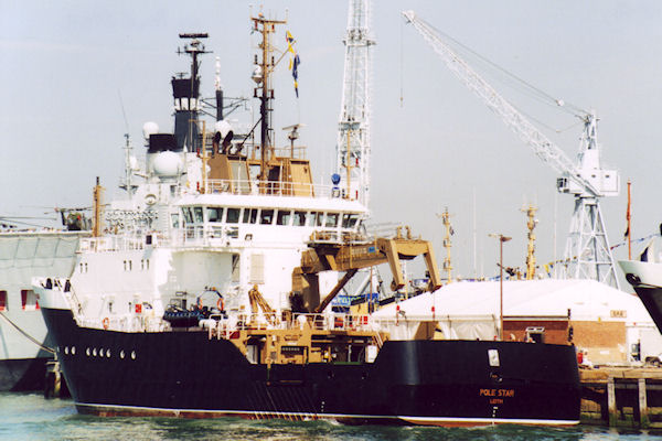 Photograph of the vessel  Pole Star pictured in Portsmouth on 24th August 2001