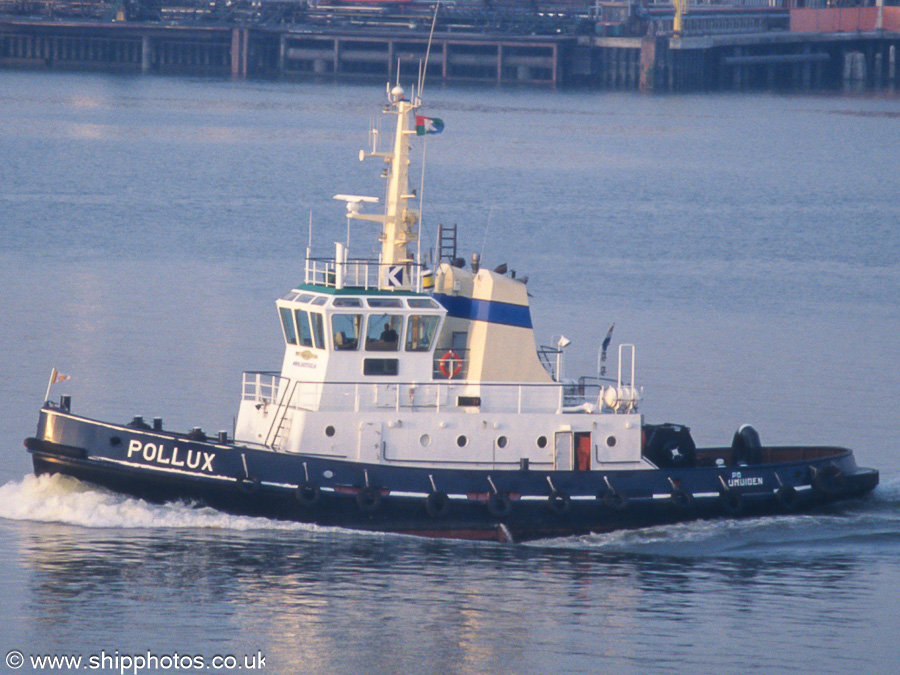 Photograph of the vessel  Pollux pictured on the Nieuwe Maas at Vlaardingen on 18th June 2002