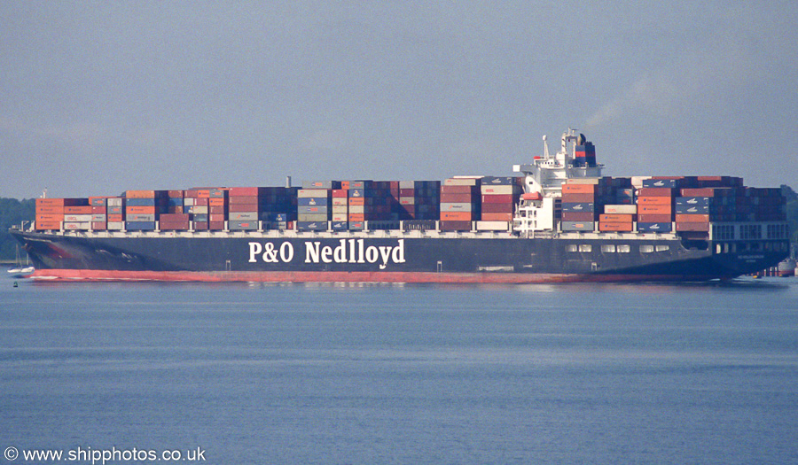 Photograph of the vessel  P&O Nedlloyd Kowloon pictured departing Southampton on 25th June 2002