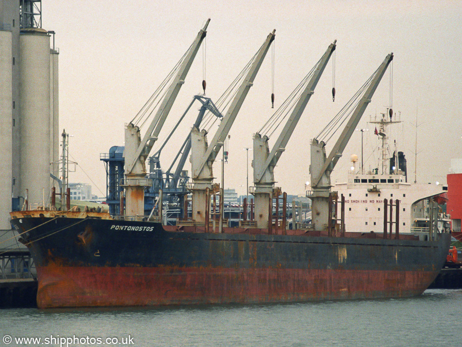 Photograph of the vessel  Pontonostos pictured at Southampton on 17th August 2003