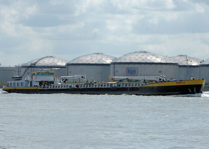 Photograph of the vessel  Port 4 pictured passing Vlaardingen on 21st June 2010