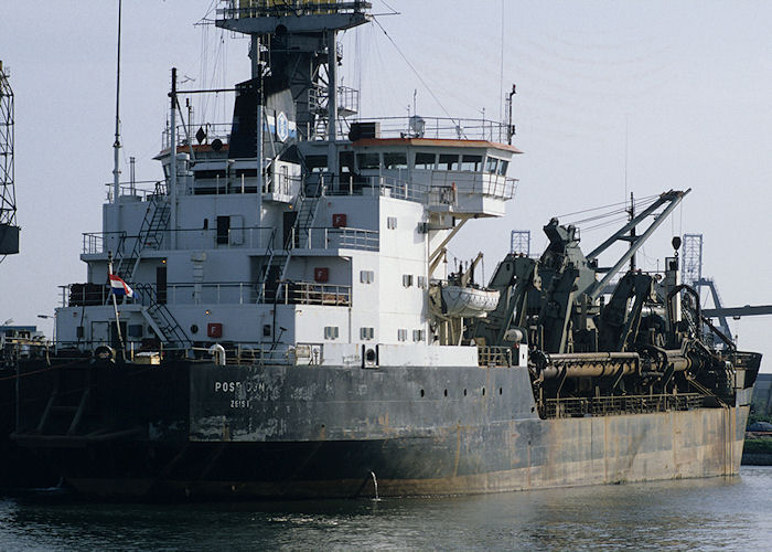 Photograph of the vessel  Poseidon pictured in Eemhaven, Rotterdam on 27th September 1992