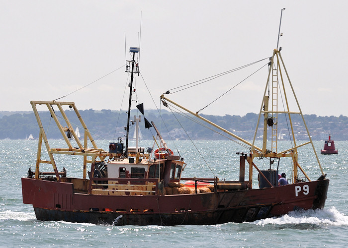 Photograph of the vessel fv Prevail pictured approaching Portsmouth Harbour on 21st July 2012