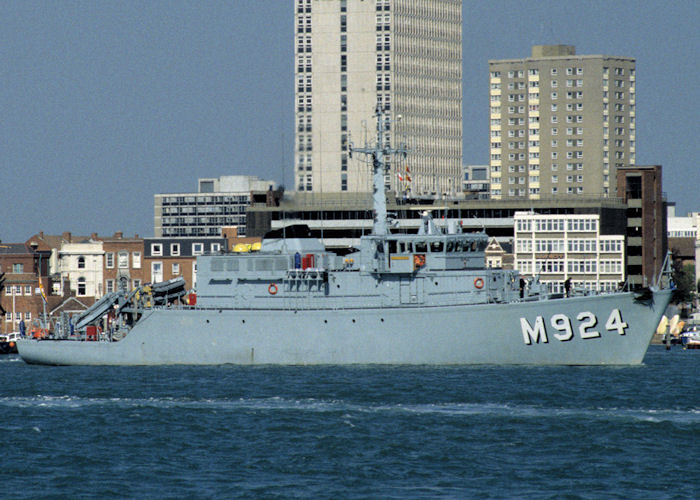 Photograph of the vessel BNS Primula pictured departing Portsmouth Harbour on 8th May 1996