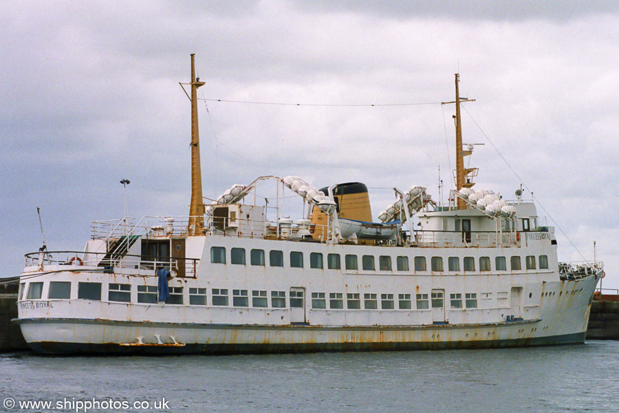 Photograph of the vessel  Princess Royal pictured laid up in Liverpool Docks on 19th June 2004