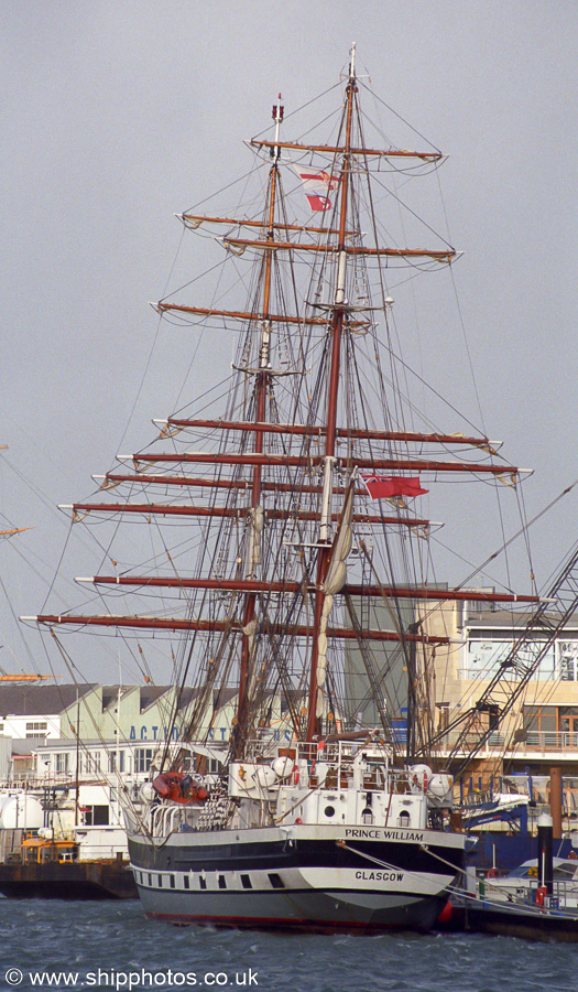 Photograph of the vessel  Prince William pictured at Gunwharf, Portsmouth on 28th January 2002