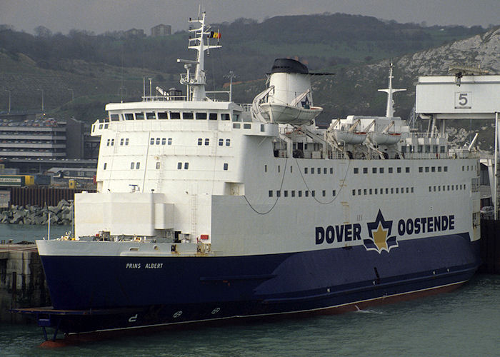 Photograph of the vessel  Prins Albert pictured at Dover on 8th April 1991