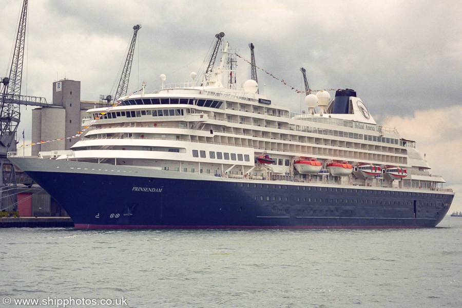 Photograph of the vessel  Prinsendam pictured at Southampton on 13th June 2002
