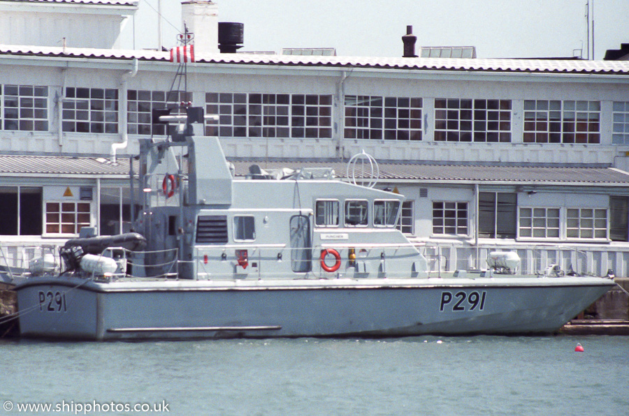 Photograph of the vessel HMS Puncher pictured at Southampton on 6th May 1989