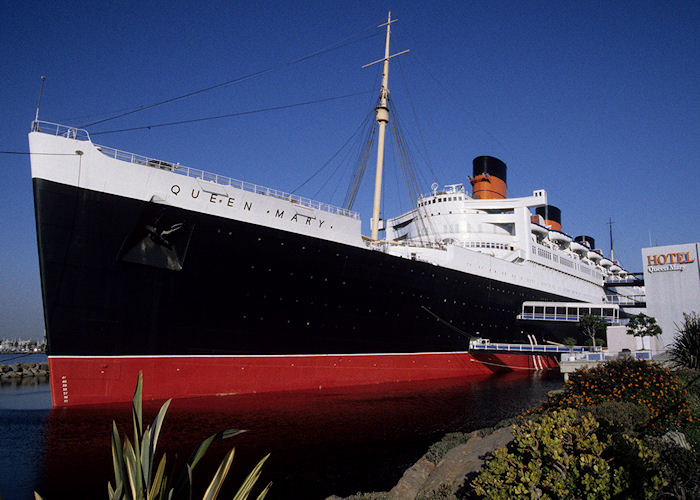 Photograph of the vessel  Queen Mary pictured at Long Beach on 15th September 1994