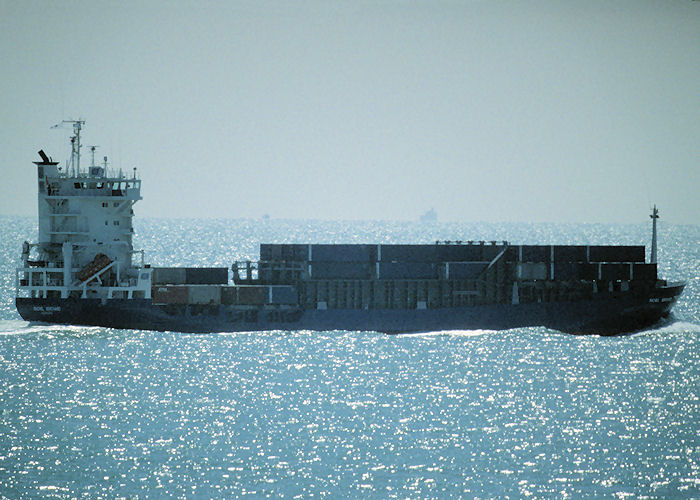 Photograph of the vessel  Rachel Borchard pictured in the Straits of Dover on 18th April 1997