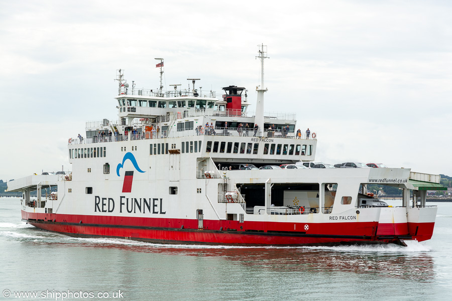 Photograph of the vessel  Red Falcon pictured at Southampton on 8th July 2023