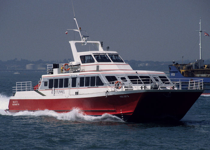 Photograph of the vessel  Red Jet 2 pictured on Southampton Water on 21st July 1996
