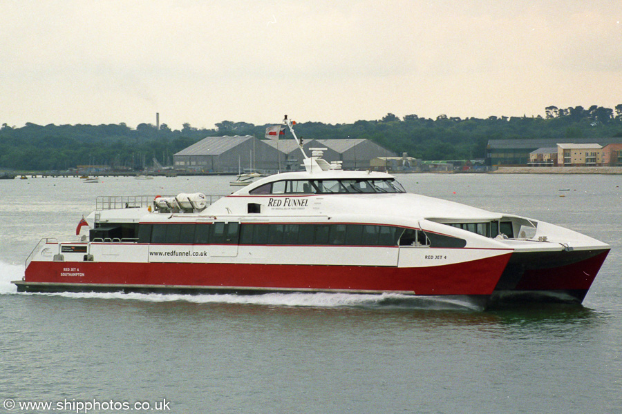 Photograph of the vessel  Red Jet 4 pictured on Southampton Water on 5th July 2003