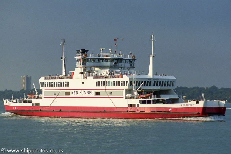 Photograph of the vessel  Red Osprey pictured on Southampton Water on 22nd September 2001