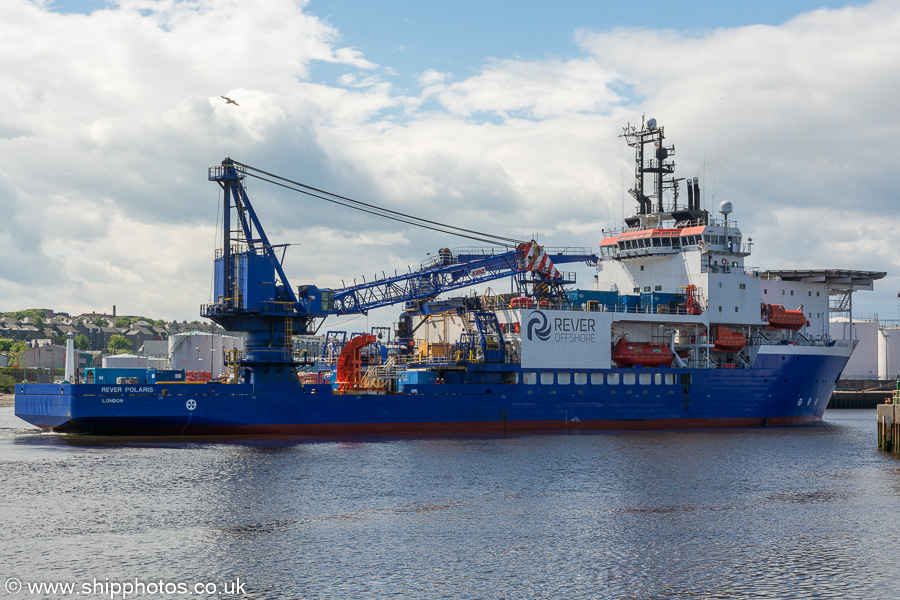 Photograph of the vessel  Rever Polaris pictured arriving at Aberdeen on 29th May 2019