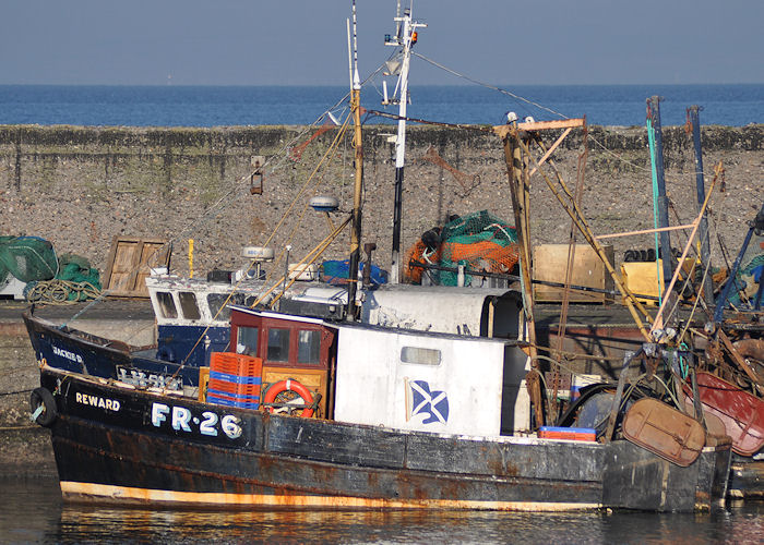 Photograph of the vessel fv Reward pictured at Port Seton on 6th November 2011