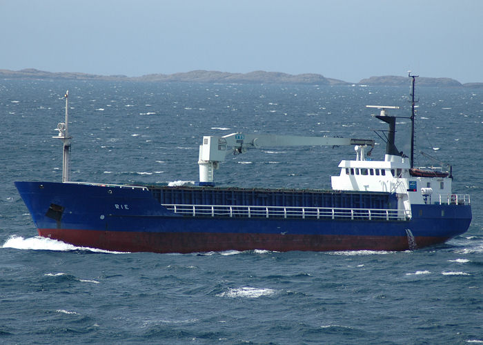 Photograph of the vessel  Rie pictured near Haugesund on 13th May 2005
