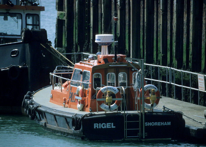 Photograph of the vessel pv Rigel pictured at Shoreham on 10th May 1998