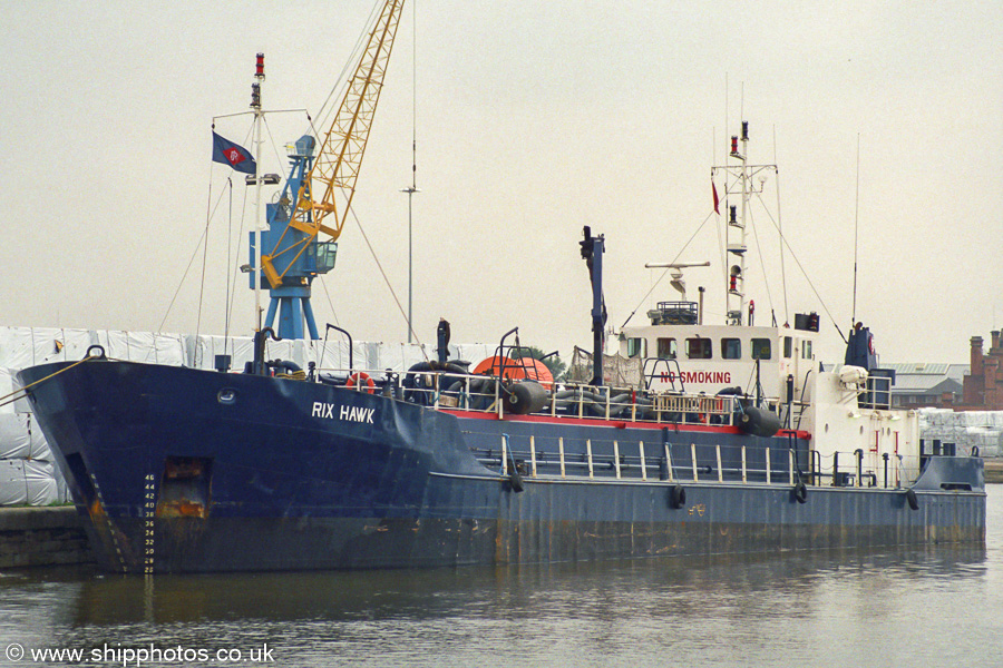 Photograph of the vessel  Rix Hawk pictured in Alexandra Dock, Hull on 11th August 2002