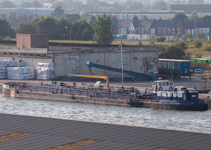 Photograph of the vessel  Rix Owl pictured in King George Dock, Hull on 18th July 2014