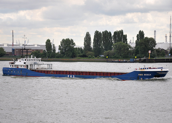 Photograph of the vessel  RMS Beeck pictured passing Vlaardingen on 25th June 2012