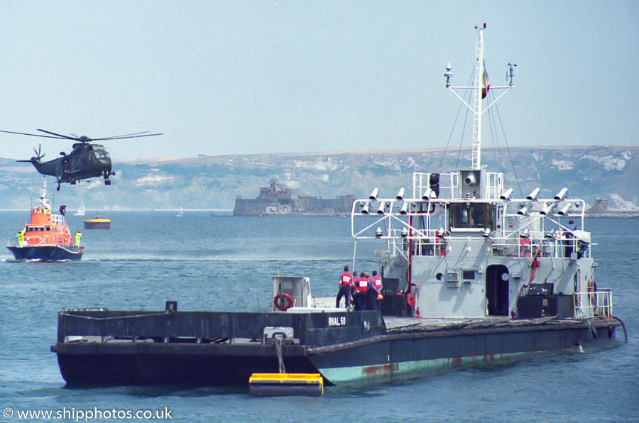 Photograph of the vessel  RNAL 50 pictured in Portland Harbour on 23rd July 1989