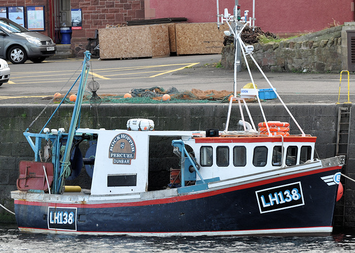 Photograph of the vessel fv Rockhopper of Percuel pictured at Dunbar on 18th September 2012