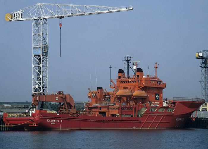 Photograph of the vessel  Rockwater 2 pictured in Vulcaanhaven, Rotterdam on 27th September 1992