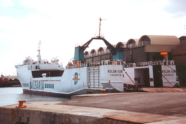 Photograph of the vessel  Rolon Sur pictured in Valencia on 4th February 2001