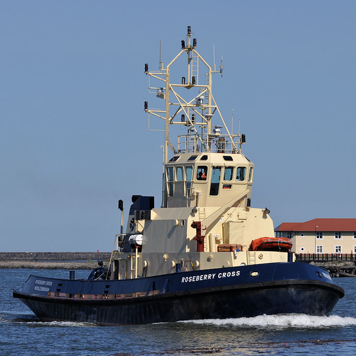 Photograph of the vessel  Roseberry Cross pictured on the River Tyne on 25th May 2013