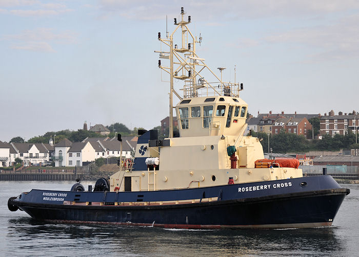 Photograph of the vessel  Roseberry Cross pictured on the River Tyne on 22nd August 2013