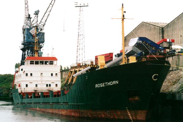 Photograph of the vessel  Rosethorn pictured on the Manchester Ship Canal on 6th June 2001