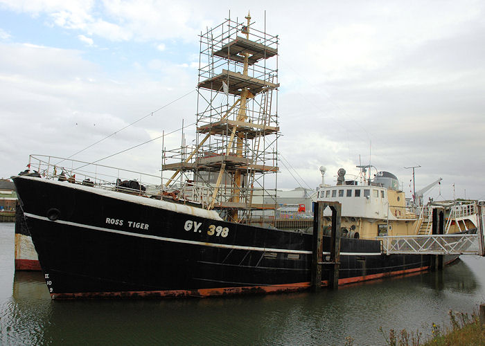 Photograph of the vessel fv Ross Tiger pictured at Grimsby on 5th September 2009