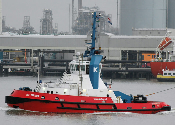 Photograph of the vessel  RT Spirit pictured passing Vlaardingen on 21st June 2010