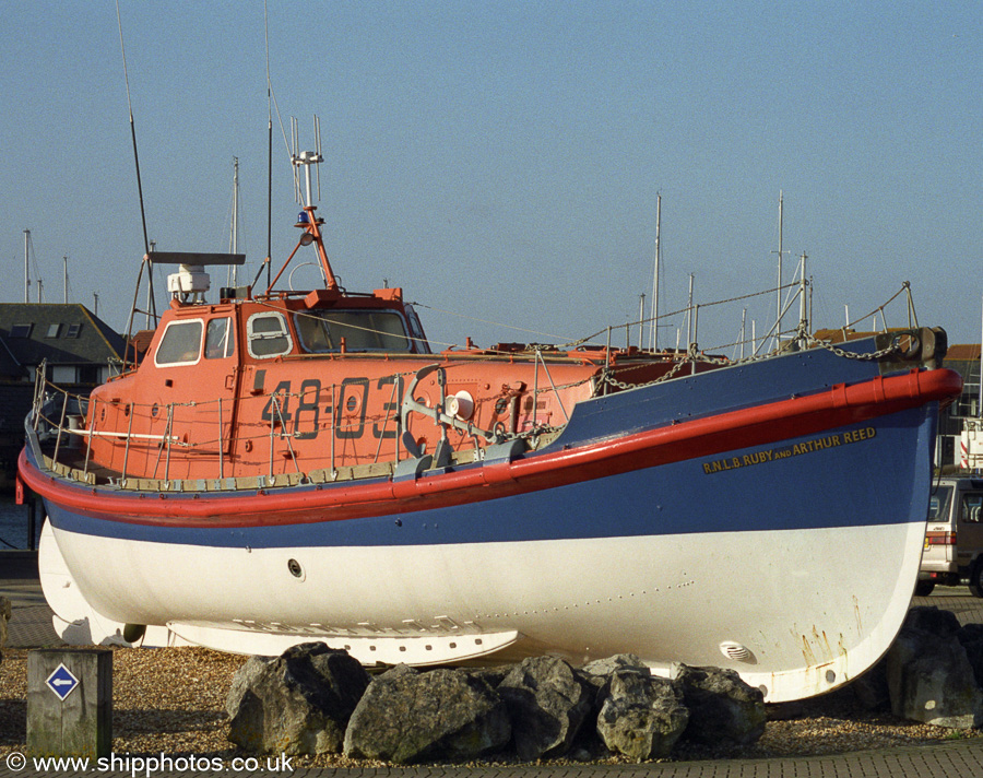 Photograph of the vessel  Ruby and Arthur Reed pictured at Hythe on 28th January 2002