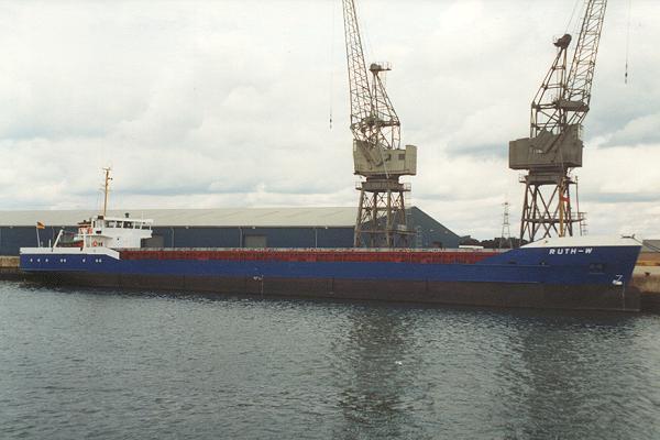 Photograph of the vessel  Ruth-W pictured in Southampton on 5th September 1992