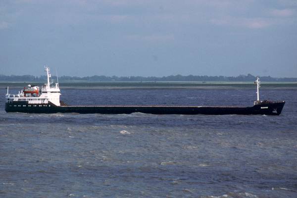 Photograph of the vessel  Sabine pictured on the River Elbe on 29th May 2001