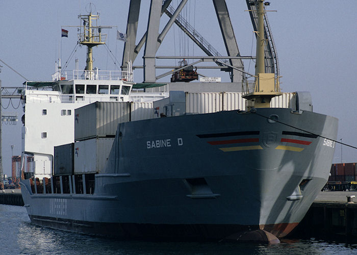 Photograph of the vessel  Sabine D pictured in Prins Willem-Alexanderhaven, Rotterdam on 27th September 1992