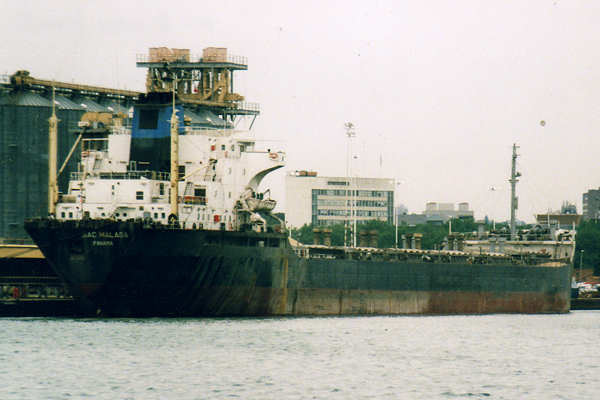 Photograph of the vessel  Sac Malaga pictured in Southampton on 14th September 1999