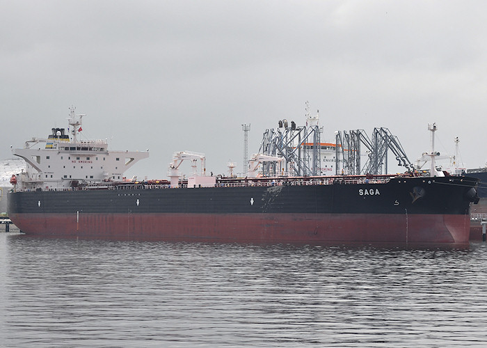 Photograph of the vessel  Saga pictured in 7e Petroleumhaven, Europoort on 26th June 2011